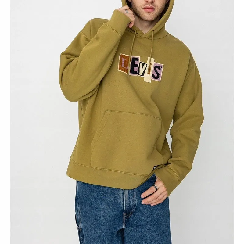 Мужское худи Levi’s Skate в оливкового цвета 1 Мужское худи Levi’s Skate в оливкового цвета 1