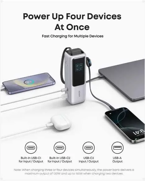Anker Powerbank Повербанк 25,000mAh 3