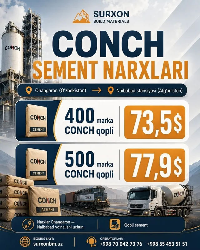 "Surxon Build Materials" korxonasidan ajoyib taklif! 6 "Surxon Build Materials" korxonasidan ajoyib taklif! 6