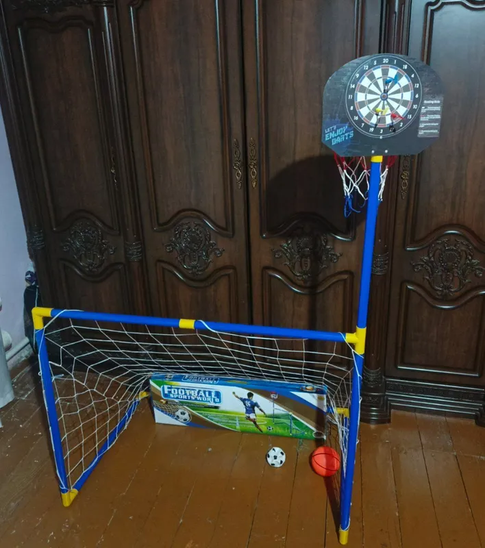 Игрушка для детей 3/1 футбол баскетбол датс bolalar o'yinchog'i futbol — фото 1