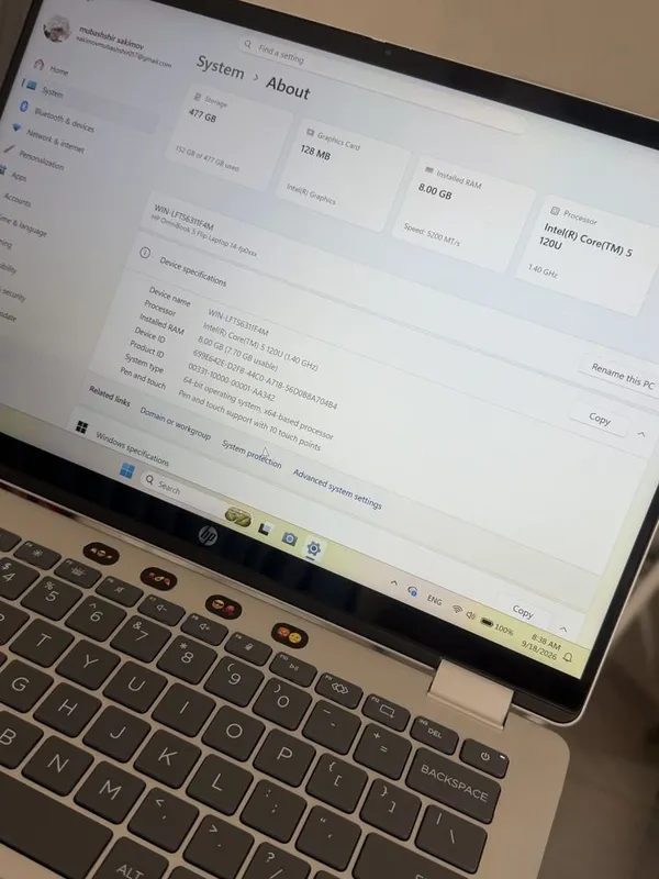 HP noutbook 2 oy ishlatilgan 6 HP noutbook 2 oy ishlatilgan 6