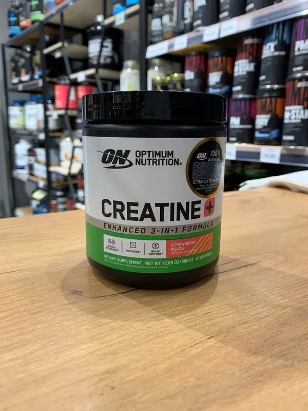 Optimum Nutrition Creatine + 3 in 1 Strawberry Peach 360 g