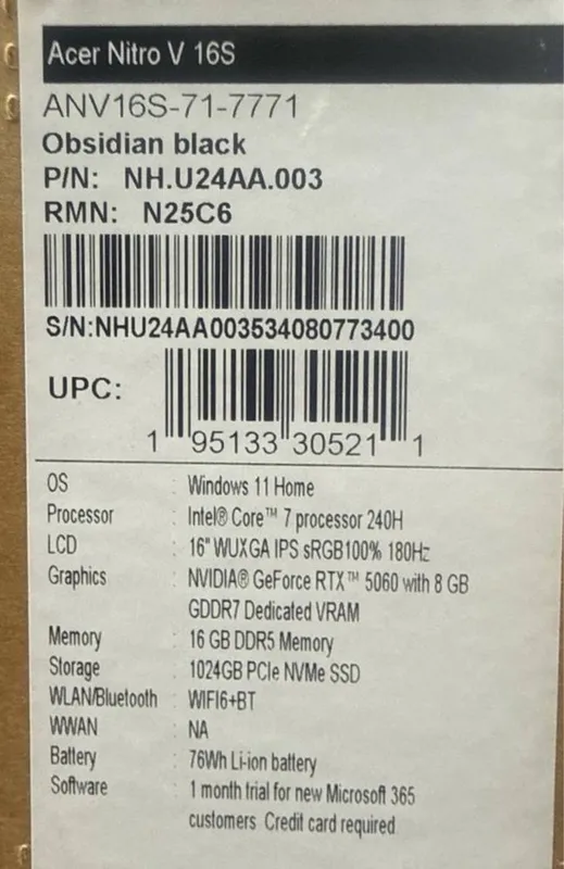 Новый ACER Nitro V16s — фото 5