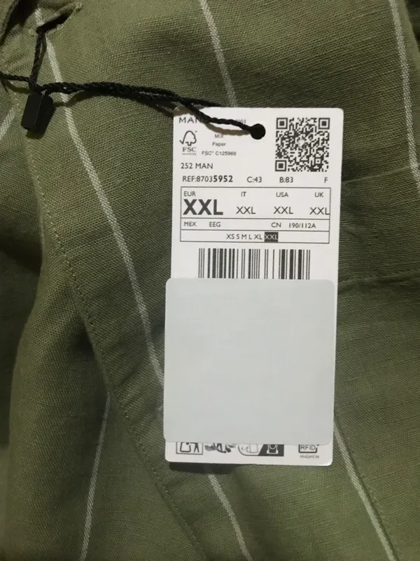 MANGO. Zig'ir ko'ylak. Diplomatik uslub. XXL 8 MANGO. Zig'ir ko'ylak. Diplomatik uslub. XXL 8