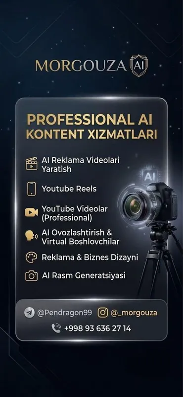 Video yaratish AI sun’iy intellekt bilan