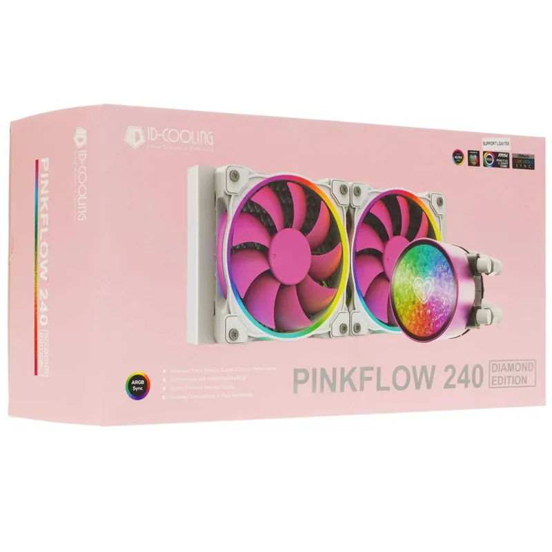 ' Система жидкостного охлаждения ID-Cooling PINKFLOW 240 DIAMOND — фото 7 ' Система жидкостного охлаждения ID-Cooling PINKFLOW 240 DIAMOND — фото 7