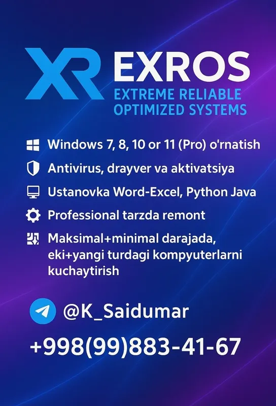 Kompyuter ustasi. Windows установка. Ремонт компьютеров. 4 Kompyuter ustasi. Windows установка. Ремонт компьютеров. 4