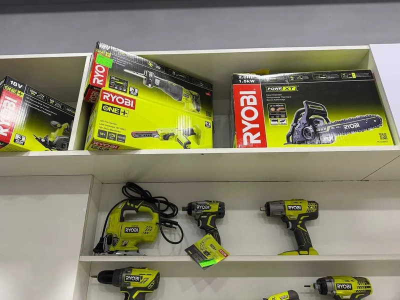 Инструменты от RYOBI, Бензопила, дрель, перфоратор, гравер и т.д.