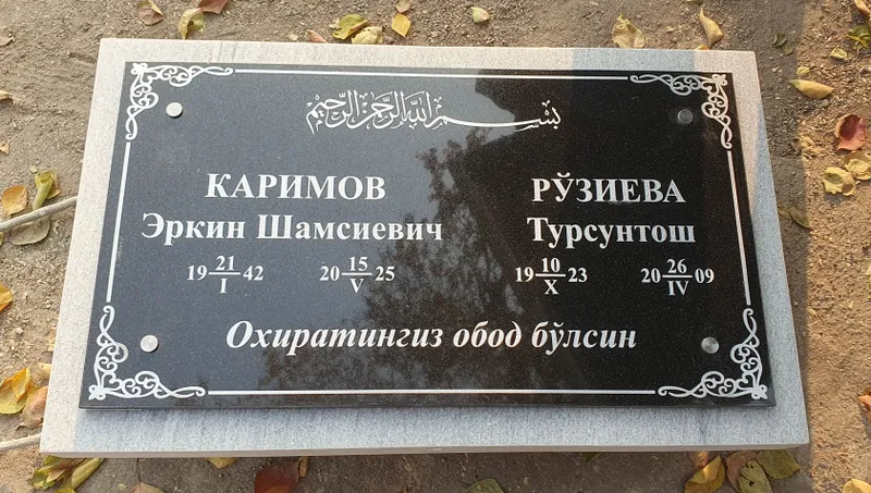 Qabr toshlari o'rnatsh