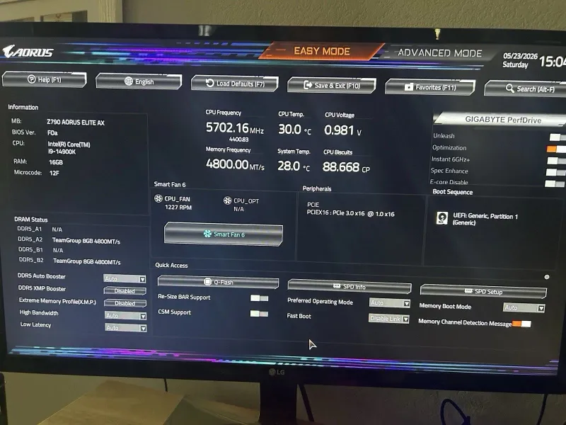 Intel Core i9 14900K + AORUS Z790 Elite AX #XOLATI YANGIDEK# 8 Intel Core i9 14900K + AORUS Z790 Elite AX #XOLATI YANGIDEK# 8
