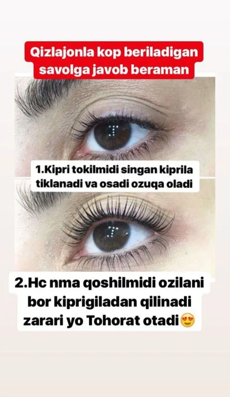 qizla kori qosh laminatsaga madela kere