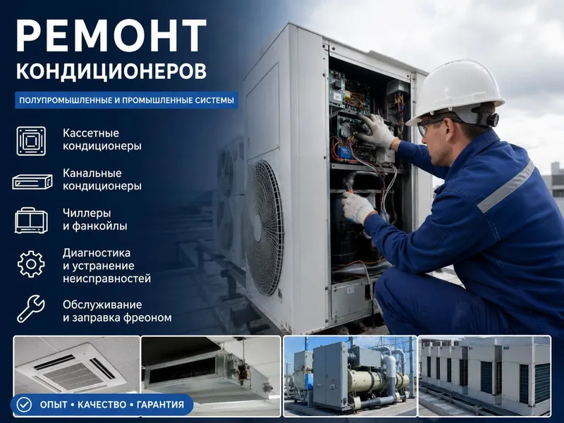Ремонт кондиционеров | Чиллеры | Кассетные | Канальные Ремонт кондиционеров | Чиллеры | Кассетные | Канальные