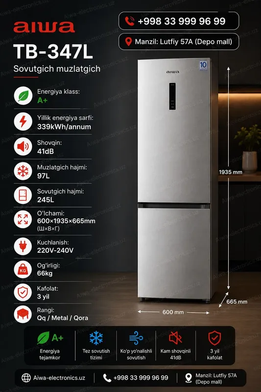 Холодильники aiwa | Sovutgich aiwa 2