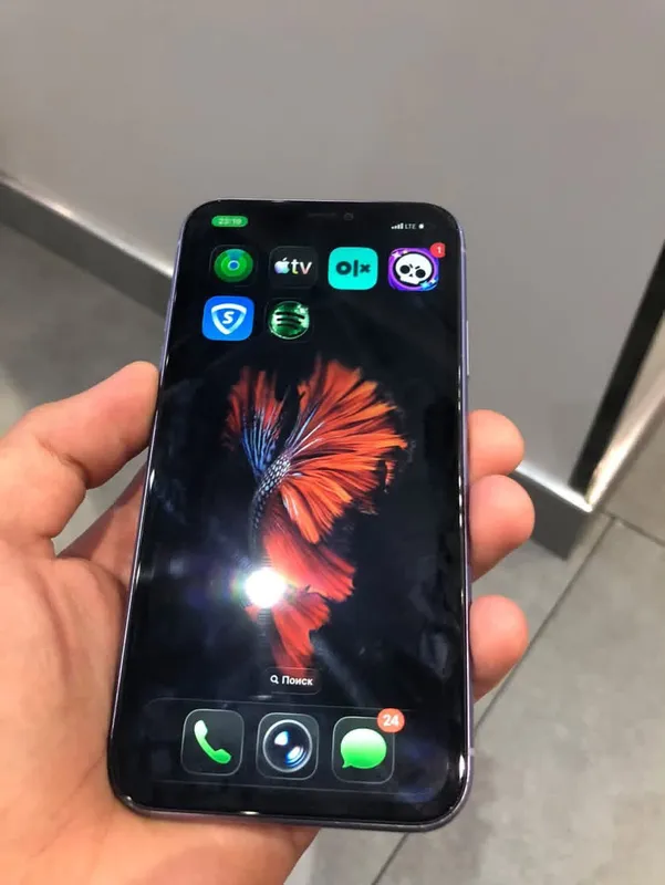 Iphone 11 binafsha rangli xolati idal xotira 64….. 2