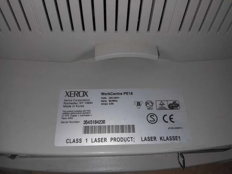 Продаю или меняю 2 принтера XEROX PE 16.(4 в 1) КОРЕЯ, б/у — фото 5