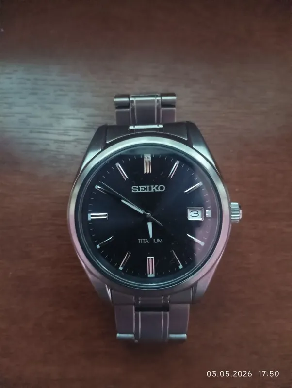 Часы SEIKO корпус и браслет с титана — фото 2