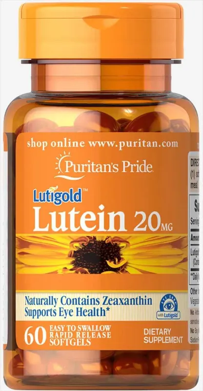 Лютеин Зеаксантин Lutein with Zeaxanthin Puritan's Pride, 20 мг 60 шт 2 Лютеин Зеаксантин Lutein with Zeaxanthin Puritan's Pride, 20 мг 60 шт 2
