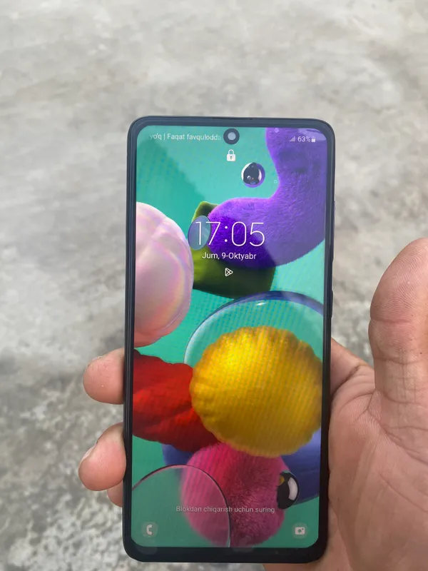 Samsung A51 64 ГБ, чёрный, 500 тысяч сум 2 Samsung A51 64 ГБ, чёрный, 500 тысяч сум 2