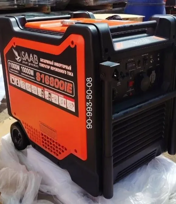 Invertorli generator SAAB 16800iE ATS avr sistemali малошумный 11 кВт