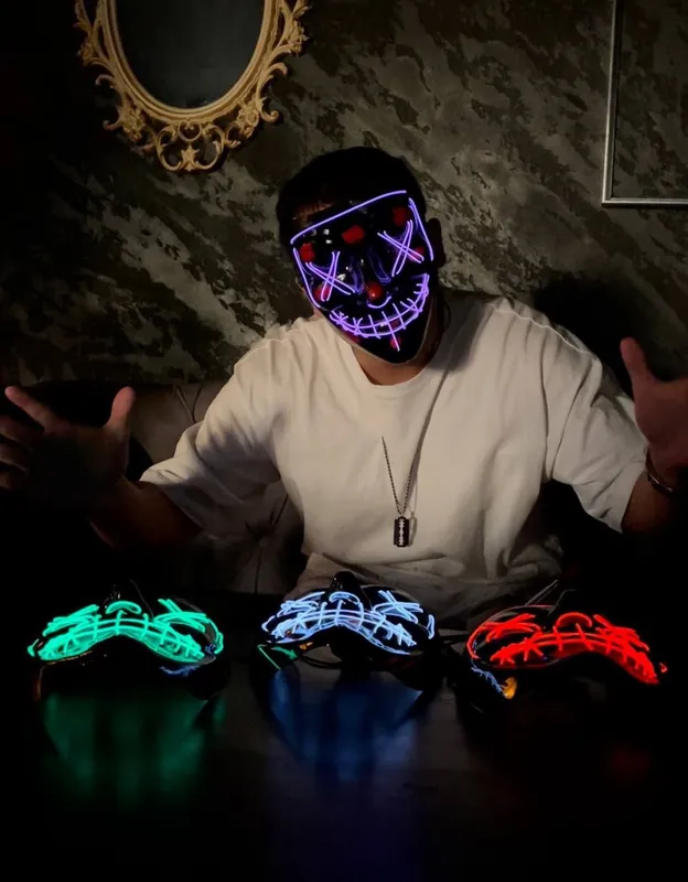 Неоновая маска Neon maska — фото 4