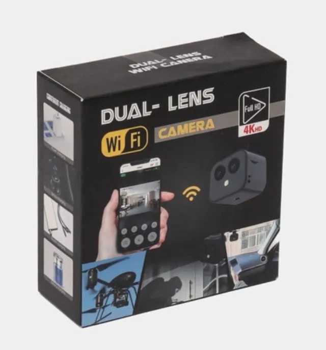 Двухобъективная Wi Fi камера 4К HD 1