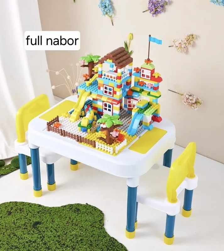Bolalar uchun o'yin lego лего stol stul komplekti