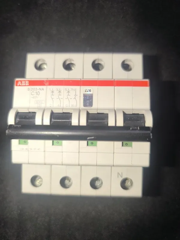 Автоматический выключатель ABB 3P+N S203 C10NA
