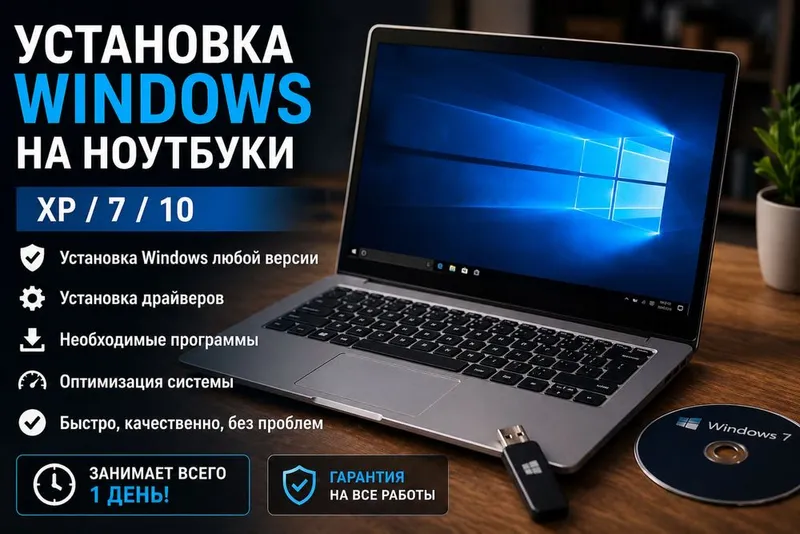Установка Windows XP/7/10 Работаю 24/7