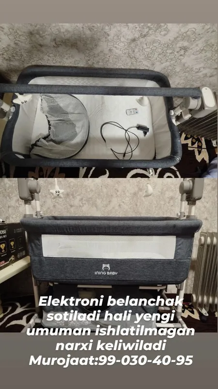 yangi beshik va elektroni belanchak sotiladi — фото 1
