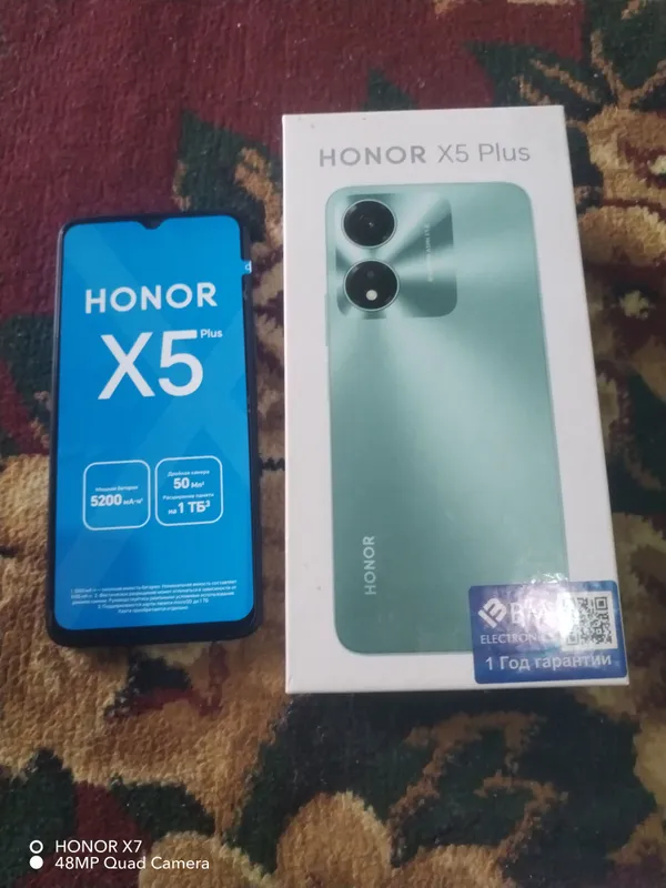 Honor X5 Plus новый, использовался 1 месяц 1 Honor X5 Plus новый, использовался 1 месяц 1