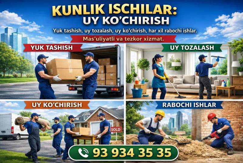 Uy kochrish hizmati va kunlik ishchilar tajribali 1 Uy kochrish hizmati va kunlik ishchilar tajribali 1