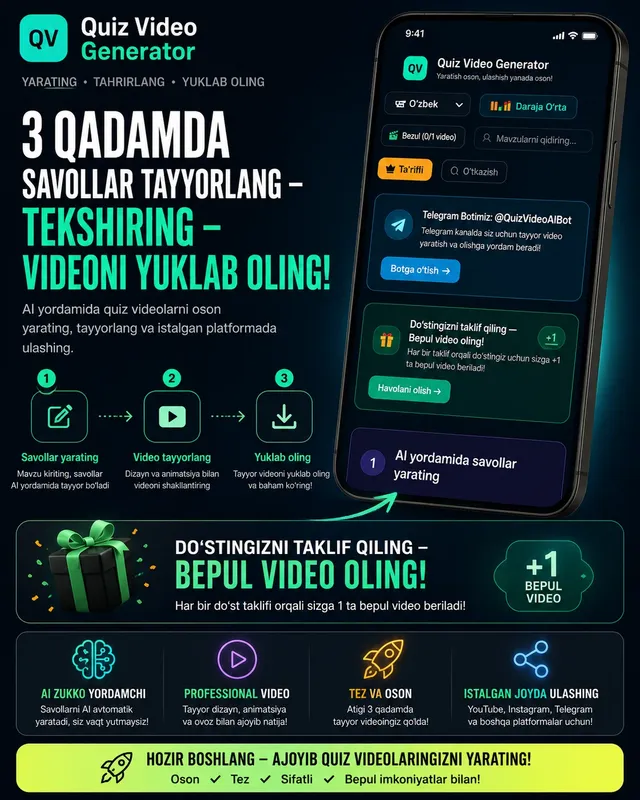 Sun’iy intellekt yordamida videolar yaratish (Reels, Shorts) va SMM 3 Sun’iy intellekt yordamida videolar yaratish (Reels, Shorts) va SMM 3