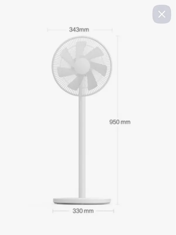 Smart Xiaomi Mijia intelligent DC Inverter 1X ventilyatori 5 Smart Xiaomi Mijia intelligent DC Inverter 1X ventilyatori 5