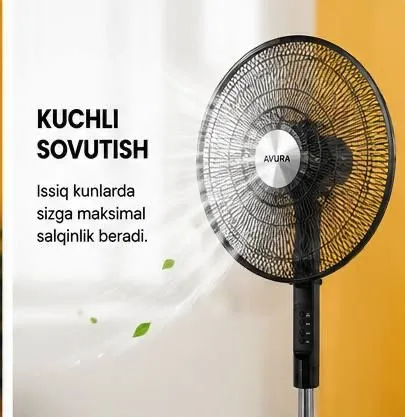 AVURA Ventilyatori | Kuchli Sovutish | Yangi | 3 Tezlik — фото 1