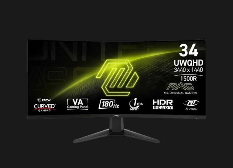 Монитор MSI MAG 346CQ 34inc UWQHD curved 2K 180hz Монитор MSI MAG 346CQ 34inc UWQHD curved 2K 180hz