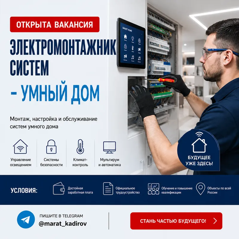 Tizimlar elektromontajchisi – Aqlli uy