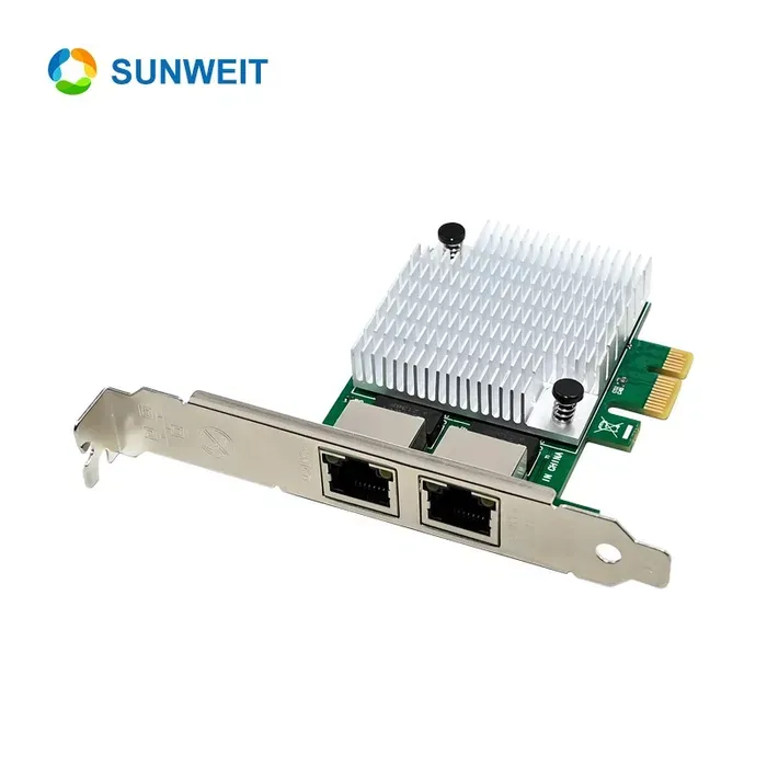 PCi-e Realtek RTL8111H Dual RJ45 Gigabit 7
