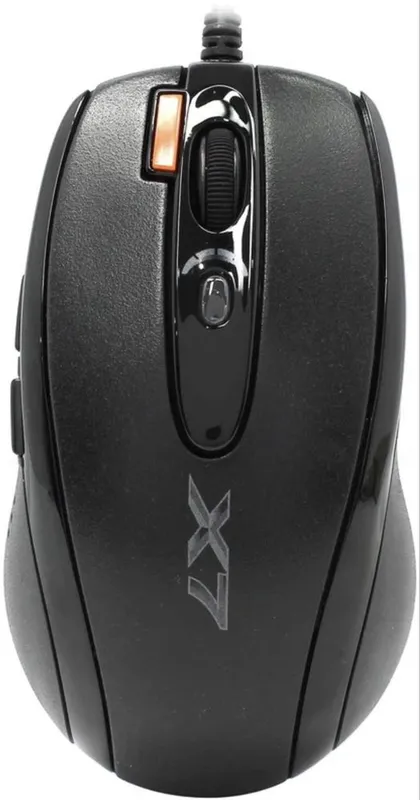 Мышь A4TECH XL-718BK, игровая, лазерная, проводная, USB, черный — фото 1