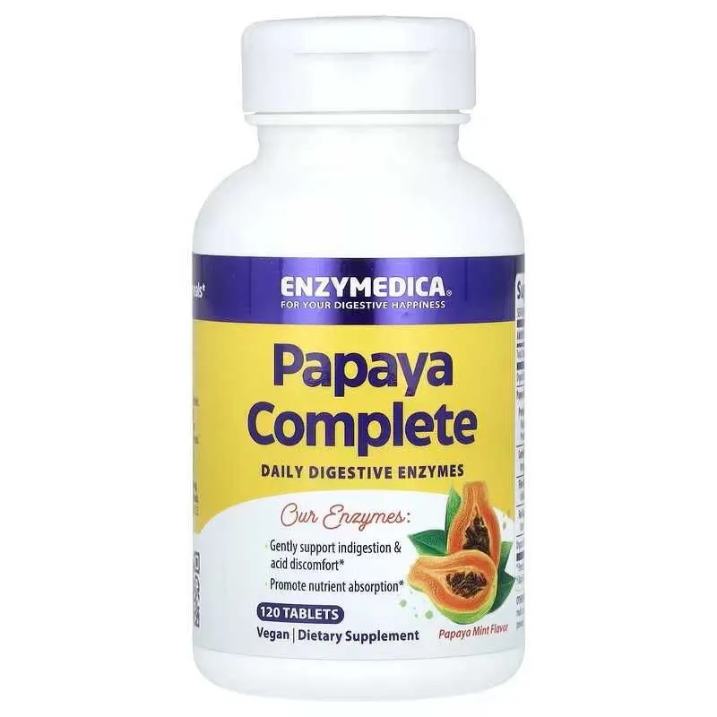 Enzymedica Papaya Complete папайя и мята 120 и 240 таблеток — фото 1 Enzymedica Papaya Complete папайя и мята 120 и 240 таблеток — фото 1