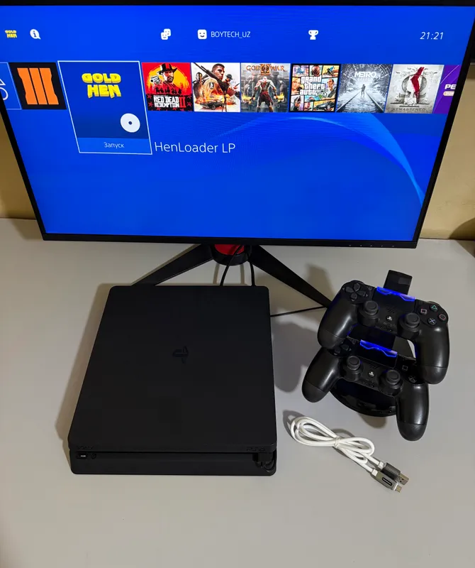 PlayStation 4 slim 1TB с прошивкой Goldhen 2 PlayStation 4 slim 1TB с прошивкой Goldhen 2