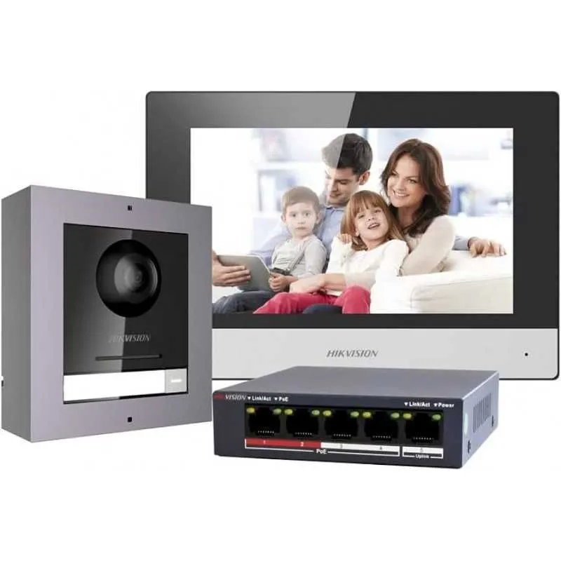 Damafon Hikvision DS-KIS602-P | Комплект IP-видеодомофона Hikvision