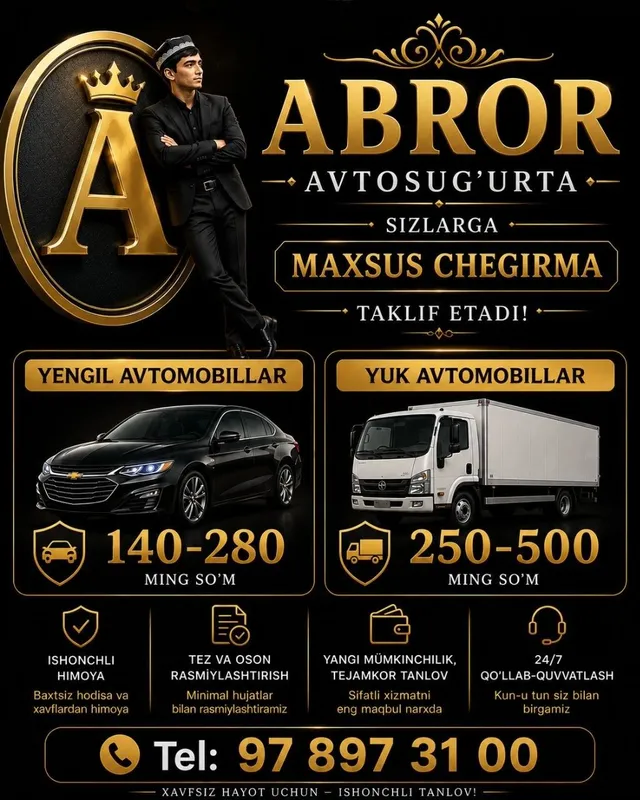 Avtosug'urta barcha turdagi avtomashinalar uchun — фото 2