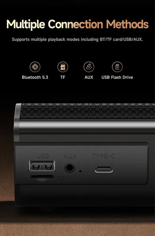 Портативная колонка Awei KA50 24 Вт, Bluetooth 5.4/6.0 саундбар — фото 6 Портативная колонка Awei KA50 24 Вт, Bluetooth 5.4/6.0 саундбар — фото 6