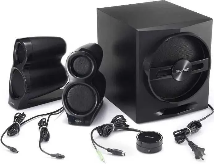 Microlab T10/2.1/56W RMS (16*2+24W) Bluetooth 4.0 stereosistema karnaylari 2