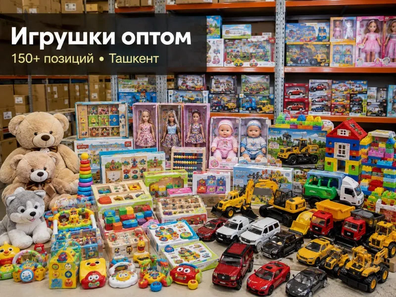 Bolalar o‘yinchoqlari omborini ulgurji sotaman — 150 ta pozitsiya