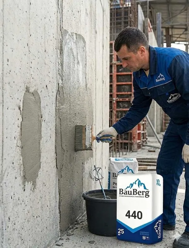 Бауберг 440 проникающая гидроизоляция обмазочная бетонных поверхности — фото 2