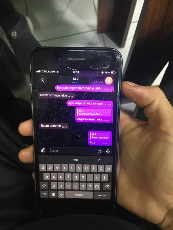 iphone 8 plus 64 gb aybi rasmda 67 yomkost 2