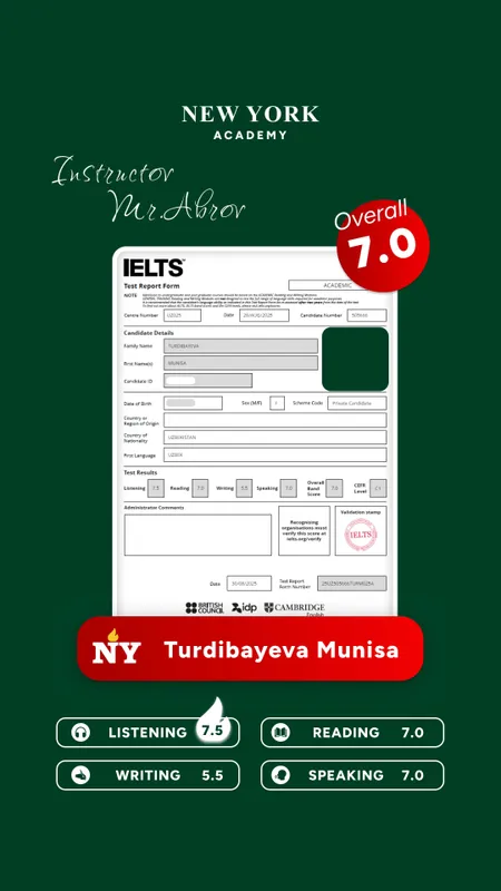 Amerikada o'qigan IELTS 8.0 ustoz | ONLINE Ingliz tili va IELTS ONLAYN — фото 3
