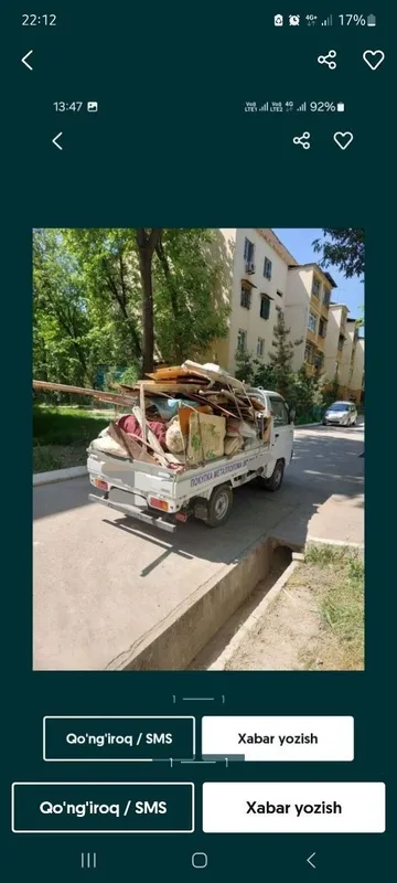 Musor tashish xizmati