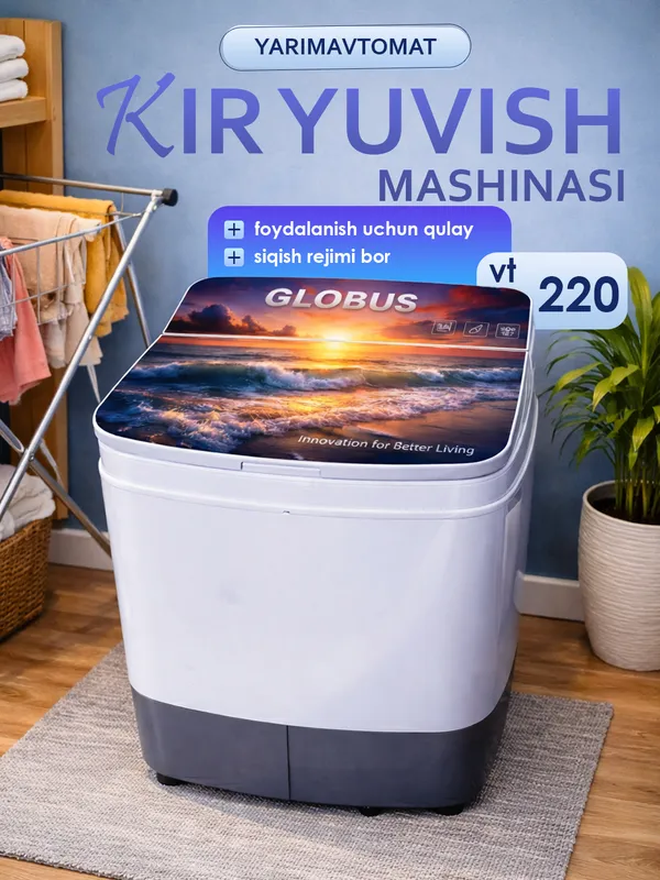 Kir yuvish mashinasi, yarim avtomat — фото 1